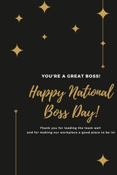 Paperback Happy National Boss Day!: Lined notebook Book