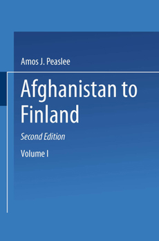 Paperback Constitutions of Nations: Volume I: Afghanistan to Finland Book