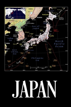 Paperback Japan: Map of Japan Notebook Book