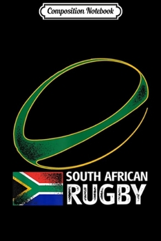 Paperback Composition Notebook: South African Rugby South Africa Flag Journal/Notebook Blank Lined Ruled 6x9 100 Pages Book
