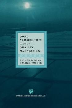 Paperback Pond Aquaculture Water Quality Management Book