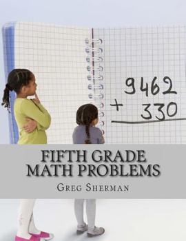 Paperback Fifth Grade Math Problems Book