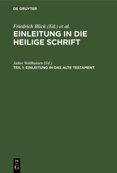 Hardcover Einleitung in das Alte Testament [German] Book