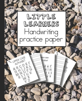 Little learners handwriting practice paper: Learning notebook for young children to practice printed handwriting to support confidence in writing, ... - The nature lovers stone cover art design