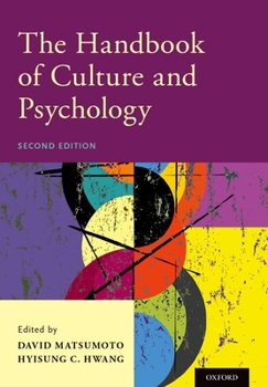 Hardcover The Handbook of Culture and Psychology Book