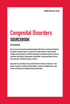 Hardcover Congenital Disorders Sourcebook Book