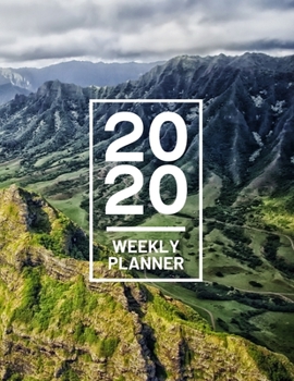 Paperback 2020 Weekly Planner: Hawaii Volcano 52 Week Journal 8.5 x 11 inches for Women, Academic Organizer Monthly Calendar Scheduler Appointment Ag Book