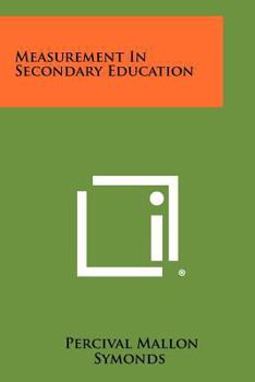 Paperback Measurement in Secondary Education Book