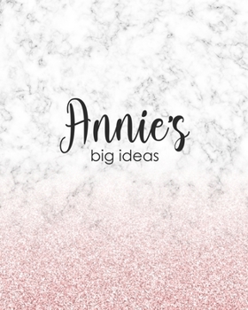 Annie's Big Ideas: Personalized Notebook - 8x10 Lined Women's Journal