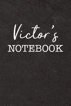 Paperback Victor's Notebook: Personalized Scrapbook for Men Book