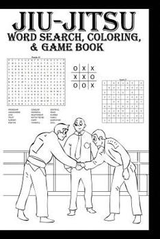 Paperback Jiu-Jitsu Word Search, Coloring & Game Book