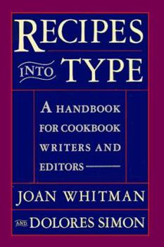 Hardcover Recipes Into Type Book