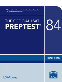 Paperback The Official LSAT Preptest 84: (June 2018 Lsat) Book