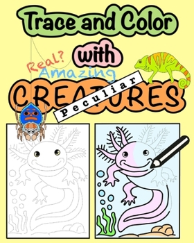 Paperback Trace and Color with Peculiar Creatures Book