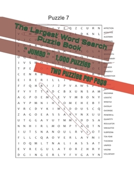 Paperback The Largest Word Search Puzzle Book: 1,000 Puzzles - JUMBO size LARGE print [Large Print] Book