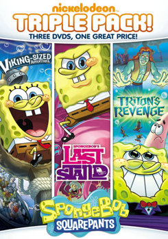 DVD Spongebob Squarepants Triple Feature: Last Stand / Tritons Revenge / Viking Size Book