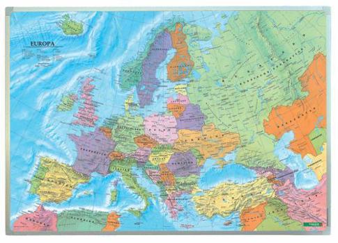 Map Europa politisch, Wandkarte 1:6 Mio., Magnetmarkiertafel Book