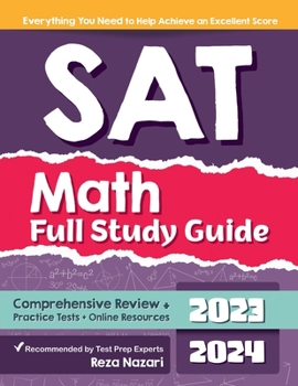 Paperback SAT Math Full Study Guide: Comprehensive Review + Practice Tests + Online Resources Book