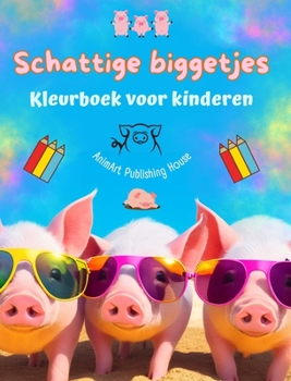 Schattige biggetjes - Kleurboek voor kinderen - Creatieve scènes van grappige varkentjes - Ideaal cadeau voor kinderen: Charmante tekeningen die ... voor kinderen stimuleren