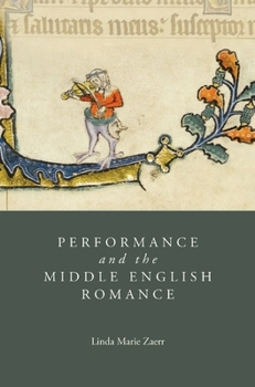 Hardcover Performance and the Middle English Romance Book