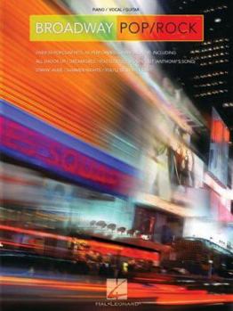 Paperback Broadway Pop/Rock Piano, Vocal and Guitar Chords Book
