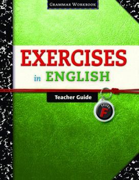 Paperback Exercises in English Level F Teacher Guide: Grammar Workbook Book