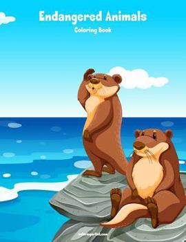 Paperback Endangered Animals Coloring Book 1 Book
