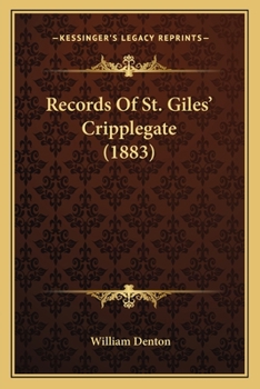 Paperback Records Of St. Giles' Cripplegate (1883) Book