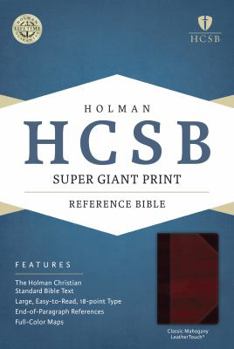 Imitation Leather Super Giant Print Reference Bible-HCSB [Large Print] Book