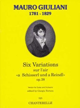 Paperback Mauro Giuliani: Six Variations Op. 38: Guitar & Orchestra Book