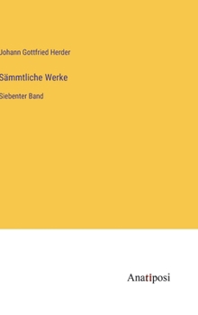 Hardcover Sämmtliche Werke: Siebenter Band [German] Book