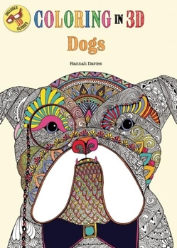 Paperback Coloring in 3D Dogs Book
