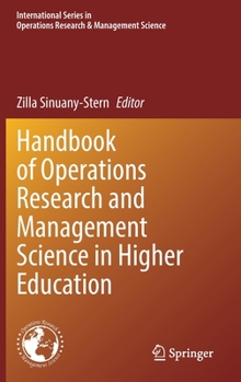 Hardcover Handbook of Operations Research and Management Science in Higher Education Book