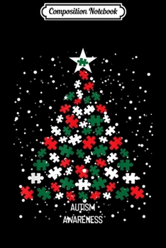 Paperback Composition Notebook: Autism Awareness Christmas Tree Pajama Matching Gifts Journal/Notebook Blank Lined Ruled 6x9 100 Pages Book