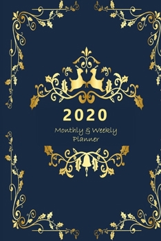 Paperback 2020 Monthly & Weekly Planner: Hourly appointment planner. 7 full daily columns. Schedule, arrange, plan events. Monday start week. 9.0" x 6.0". Port Book