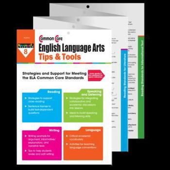 Paperback Common Core Ela Tips & Tools Grade 8 Teacher Resource Book