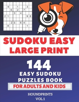 Paperback Sudoku Easy Large Print: 144 Easy Sudoku Puzzles Book For Adults and Kids Vol.1 [Large Print] Book