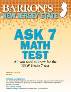 Paperback New Jersey Ask 7 Math Test Book