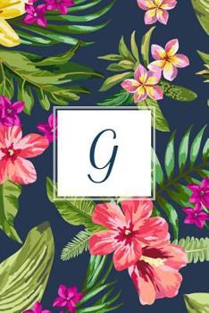 Paperback G: Tropical Floral, 150 Pages, 6" x 9" Book