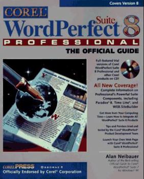 Paperback Corel Wordperfect Suite 8 Professional: The Official Guide Book