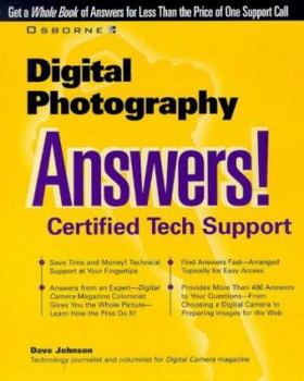 Paperback Digital Photography Answers! Certified Tech Support Book