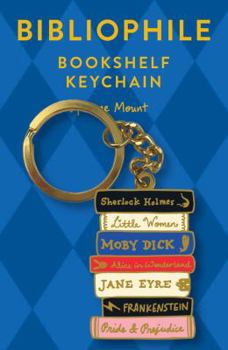 Misc. Supplies Bibliophile Bookshelf Keychain: (Book Lover Gift, Book Club Gift) Book
