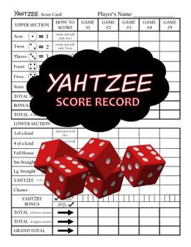 Paperback Yahtzee Score Record: 100 Yahtzee Score Cards Book
