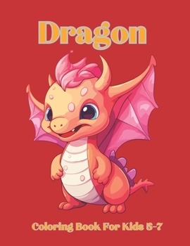 Paperback Mythical Dragon Coloring Book [Large Print] Book