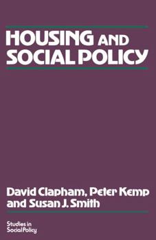 Paperback Housing and Social Policy Book