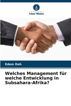 Paperback Welches Management für welche Entwicklung in Subsahara-Afrika? [German] Book