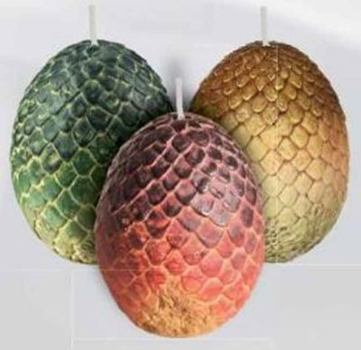 Game of Thrones House Dragon Eggs Sculpted Insignia Candle (Game of Thrones Candle)