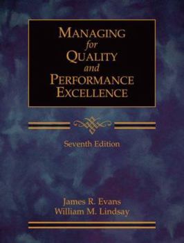 Hardcover Managing for Quality and Performance Excellence [With CDROM] Book