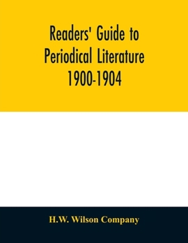 Paperback Readers' guide to periodical literature 1900-1904 Book