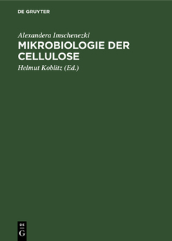 Hardcover Mikrobiologie Der Cellulose [German] Book
